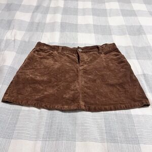 Brandy & Melville Tan Corduroy Mini Skirt Size 30 Waist